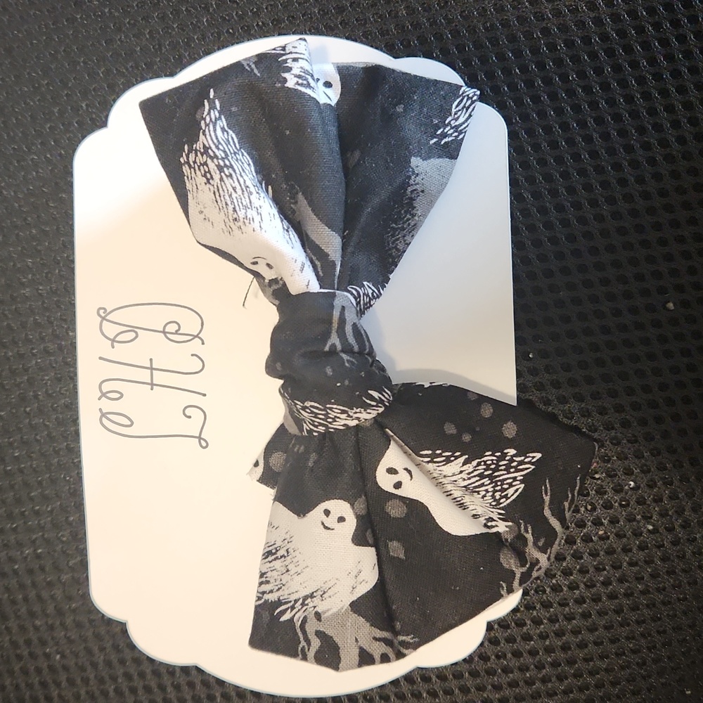 Halloween ghost hairbow